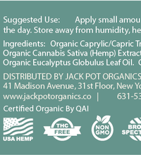 ORGANIC CBD SALVE